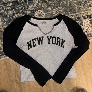 No Boundaries Black and Gray Crop Top